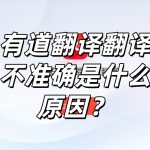 有道翻译翻译不准确是什么原因？