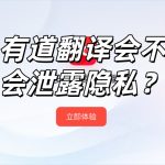 有道翻译会不会泄露隐私？